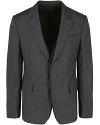Ferragamo - Pinstripe Buttoned Jacket - Lyst