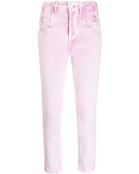 Isabel Marant - Cropped-Jeans mit hohem Bund - Lyst