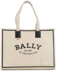Bally - Logo-Print Tote Bag - Lyst