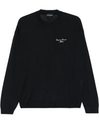 Emporio Armani - バージンウール セーター - Lyst