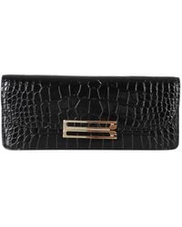 Victoria Beckham - Dorian Crocodile-Effect Clutch Bag - Lyst