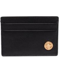 Versace - La Medusa Leather Credit Card Case - Lyst