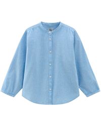 Woolrich - Camisa con pliegues y botones - Lyst