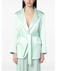 Semicouture - Satijnen Blazer - Lyst