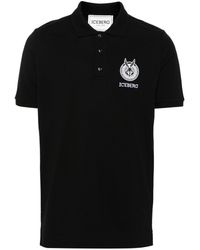 Iceberg - Logo-embroidered Cotton Polo Shirt - Lyst