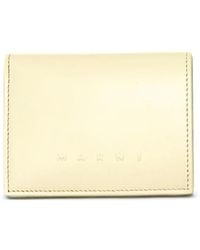 Marni - Logo-Print Leather Wallet - Lyst