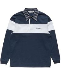 Acne Studios - Sudadera Tipo Polo A Rayas - Lyst