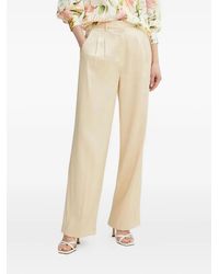 Guess - Pleated Satin Trousers - Lyst
