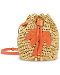 Palm Angels - Woven Palm-tree Bucket Bag - Lyst