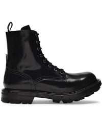 McQueen - Stiefel Mit Glanzoptik - Lyst