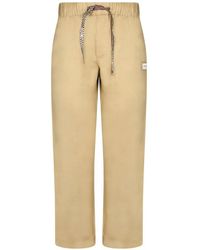 Atelier Vlisco - Calm Sand Straight-Leg Trousers - Lyst