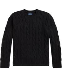 Polo Ralph Lauren - Relaxed Fit Cable Wool-Blend Jumper - Lyst