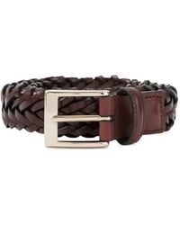 Lardini - Braided Leather Belt - Lyst
