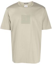C.P. Company - T-shirt Met Logopatch - Lyst