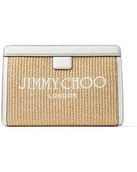 Jimmy Choo - Avenue London Pouch Natural/latte One Size - Lyst