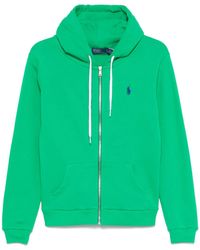 Polo Ralph Lauren - Logo-Embroidered Hoodie - Lyst