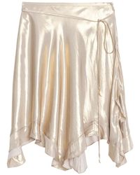 Zadig & Voltaire - Jetos Ruffled Satin Mini Skirt - Lyst