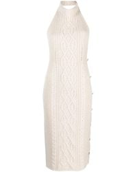 Palm Angels - Open-Back Knitted Midi Dress - Lyst