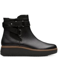 Clarks - Zylah Faye Leather Ankle Boots - Lyst