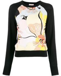 Emilio Pucci Mirabilis Print Wool Jumper - Black