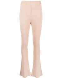 Peserico - High-Waist Knitted Trousers - Lyst