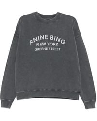 Anine Bing - Pull À Logo Imprimé - Lyst