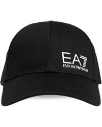 EA7 - Logo-Print Baseball Cap - Lyst