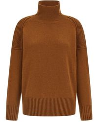 Alberto Biani - High-Neck Cashmere Sweater - Lyst