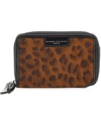 Gianni Chiarini - Horsy Animal-Print Leather Wallet - Lyst