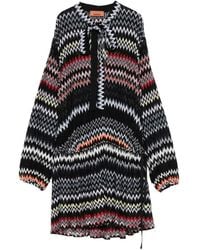 Missoni - Chevron-Pattern Mini Dress - Lyst