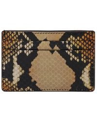 McQueen - Snakeskin Cardholder - Lyst