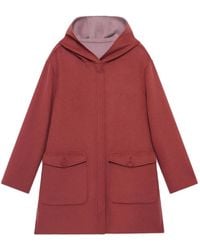 Maliparmi - Reversible Hooded Single-Breasted Coat - Lyst