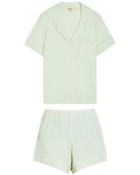 Eberjey - Pyjama Met Korte Mouwen En Afwerking - Lyst