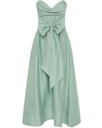 Rebecca Vallance - Serenity Strapless Midi Dress - Lyst