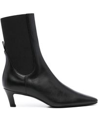 Totême - The Mid Heel Leather Boots - Lyst
