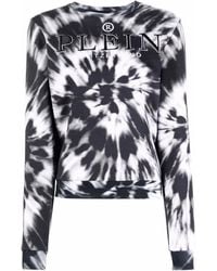Philipp Plein - Logo-Embroidered Tie-Dye Sweatshirt - Lyst