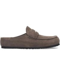 Birkenstock - Naples Suede Slip-On Loafers - Lyst