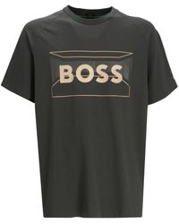 BOSS - Graphic Logo-print T-shirt - Lyst