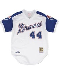 Mitchell & Ness - Atlanta Braves Cooperstown Collection 1974 Hank Aaron Authentic Jersey - Lyst