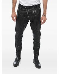 DSquared² - Quilted-Detail Biker Trousers - Lyst