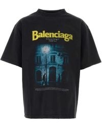 Balenciaga - The Address Medium-Fit T-Shirt - Lyst
