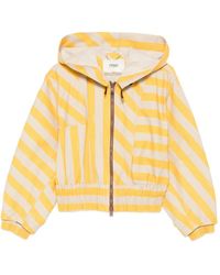 Fendi - Striped Blouson Jacket - Lyst