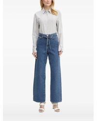 Patrizia Pepe - Striped Bee-Embellished Shirt - Lyst