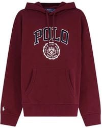 Polo Ralph Lauren - Logo-Print Drawstring Hoodie - Lyst