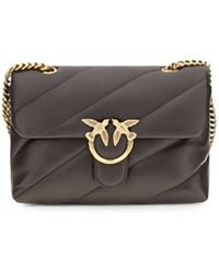 Pinko - Medium Love Quilted-Leather Shoulder Bag - Lyst