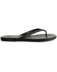 12 STOREEZ - Leather Thong Flip Flops - Lyst