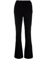 Courreges - Logo Knit Flared Trousers - Lyst
