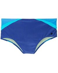 Amir Slama - Logo-Appliqué Striped Swim Shorts - Lyst