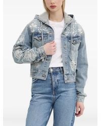 Desigual - Chaqueta Vaquera Con Capucha - Lyst