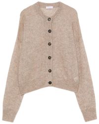 Brunello Cucinelli - Cardigan En Maille À Effet De Transparence - Lyst